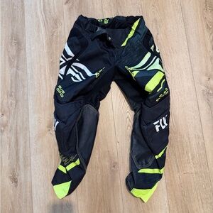 Fly Racing Kids Black and Yellow Pants